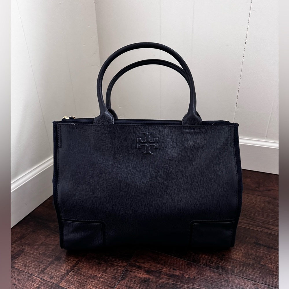 Tory Burch Navy Ella Tote Bag